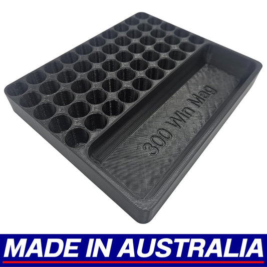 .300 WIN MAG Reloading Block Ammo Stand Ammunition Loading Tray 50 Round