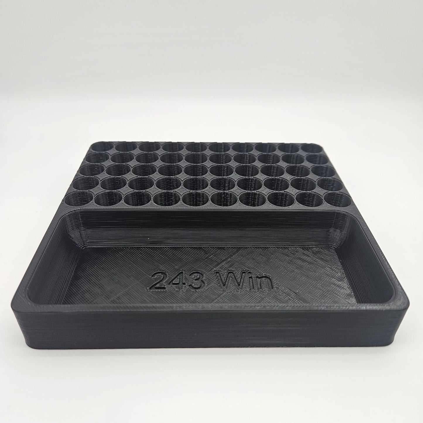 .243 Winchester Reloading Block Ammo Stand Ammunition Loading Tray - 50 Round