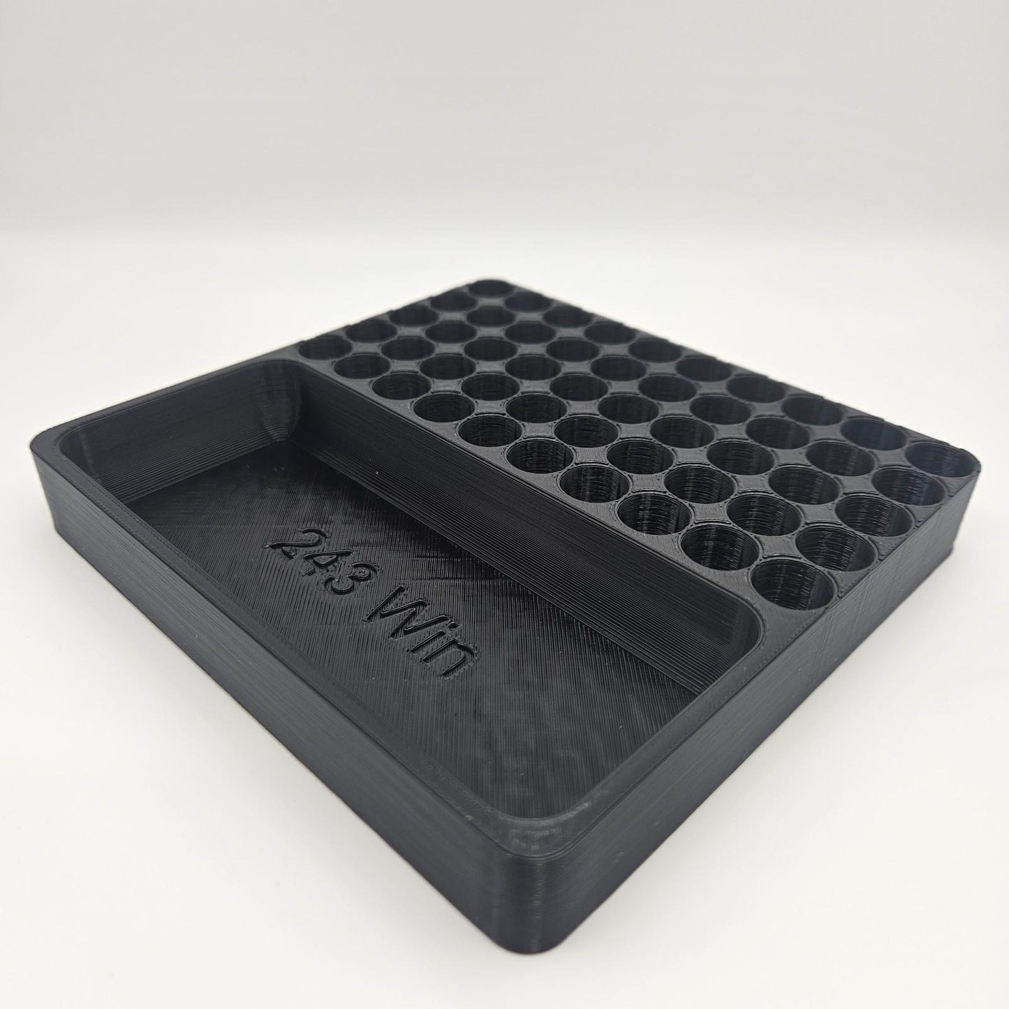 .243 Winchester Reloading Block Ammo Stand Ammunition Loading Tray - 50 Round