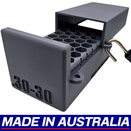 .30-30 Winchester Lockable Ammo Box Ammunition Dispenser Lock Case 50 Rnd Rifle