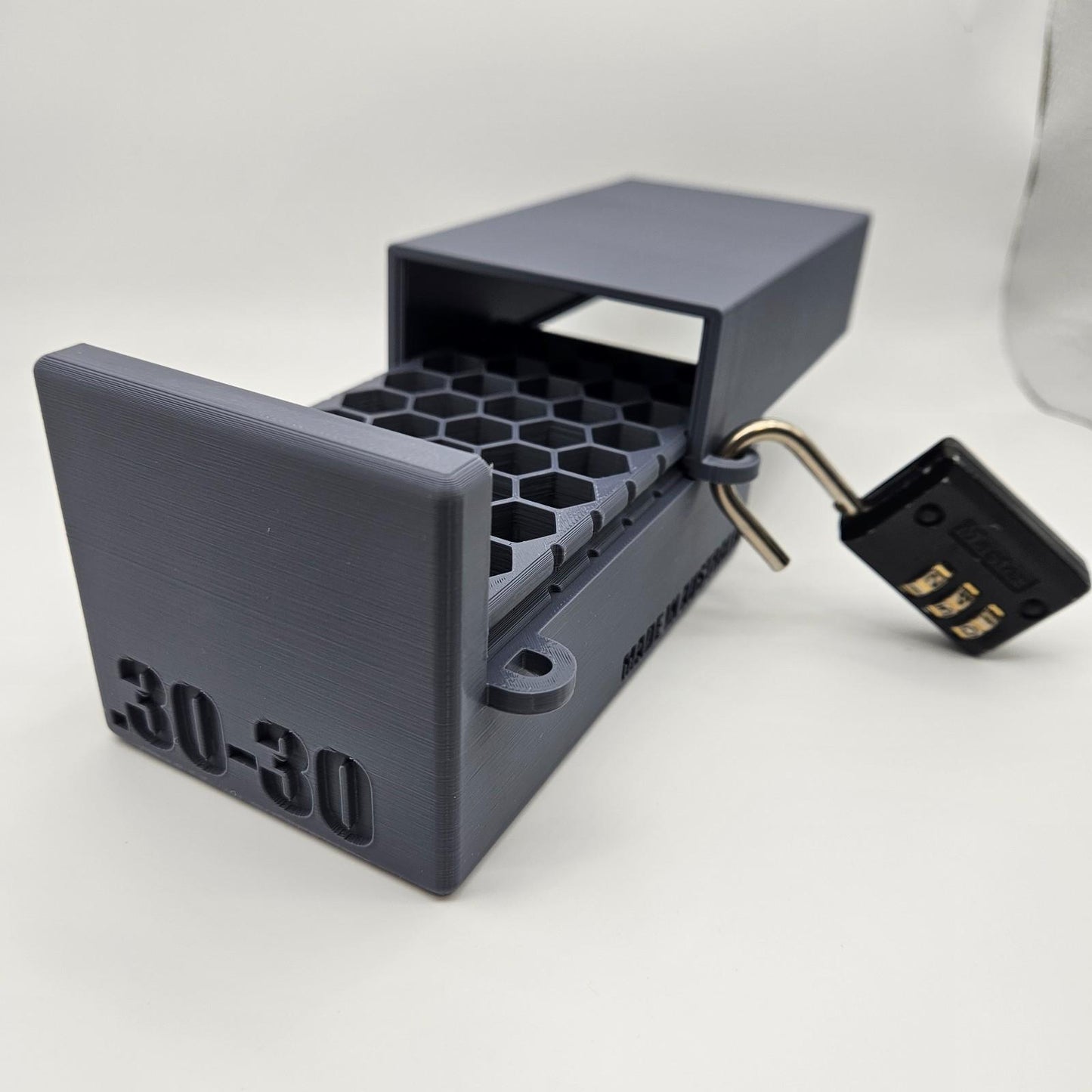 .30-30 Winchester Lockable Ammo Box Ammunition Dispenser Lock Case 50 Rnd Rifle