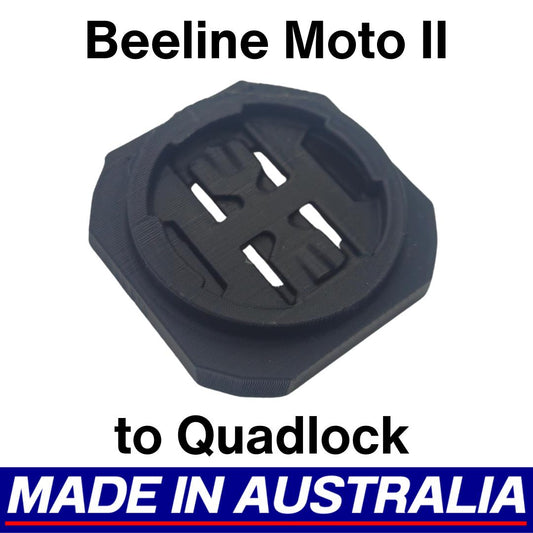 Beeline Moto II 2 to Quadlock Car Mount Adaptor Motorcycle Conversion Plate Nav