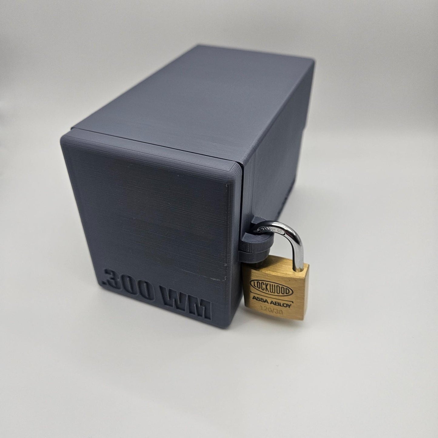 .300 WM Winchester Magnum Lockable Ammo Box Ammunition Dispenser Lock Case 40x