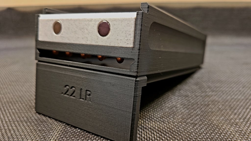 .22 LR Ammunition Storage Case 200 Round Ammo Bullet Box Easy Load Range