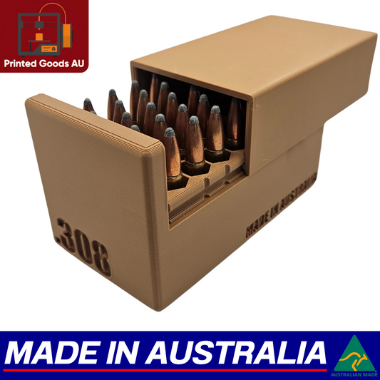 .308 Ammo Box Dispenser Case - 40 Round Rifle Ammunition Storage Loader Range