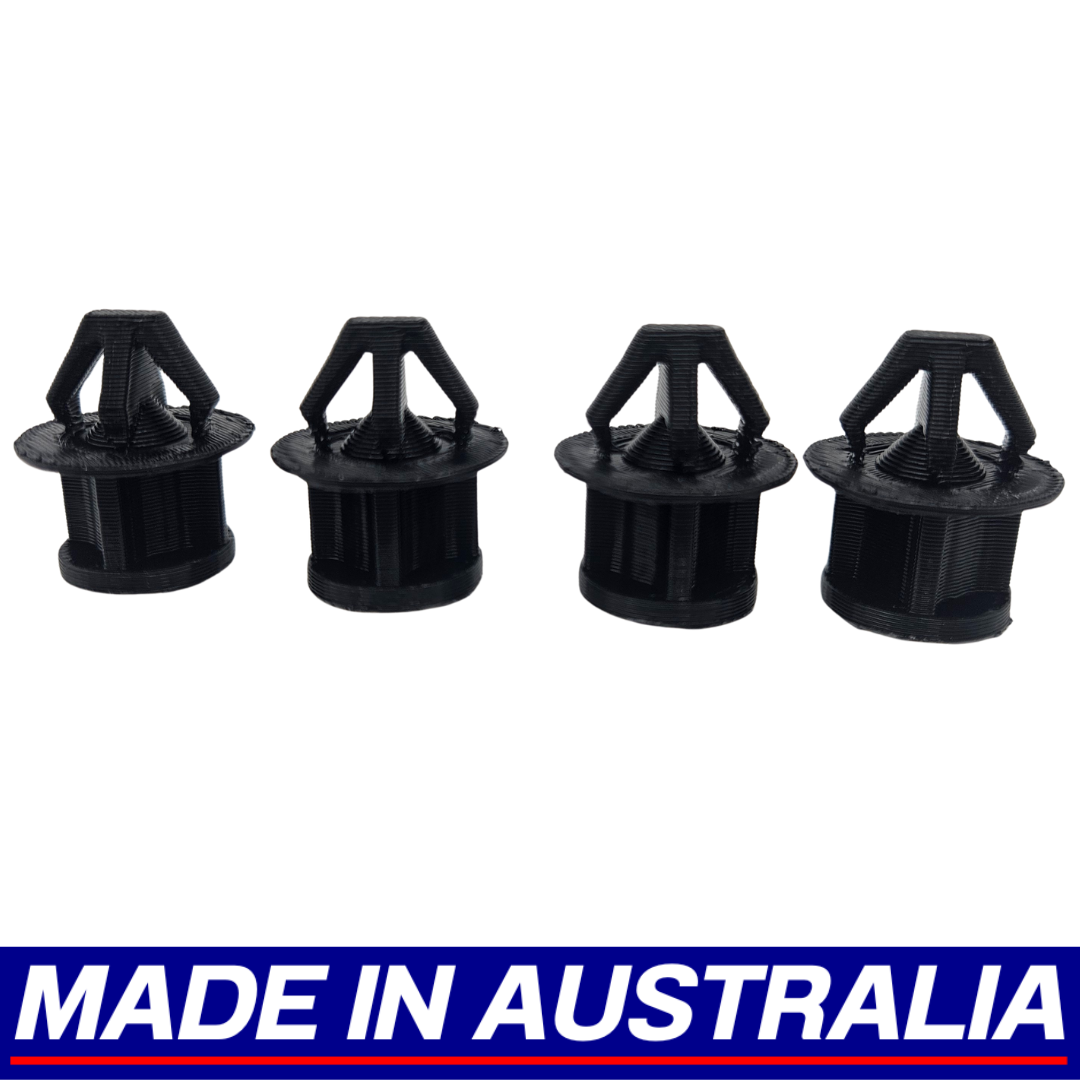 Subaru Brumby Bed Trim Corner Clip Pin 4x Pcs BRAT Ute Tray Chrome