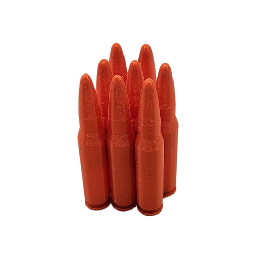 .308 Win Snap Caps - Dummy Rounds 8x Pack Plastic Training Ammo Rimfire Bullets