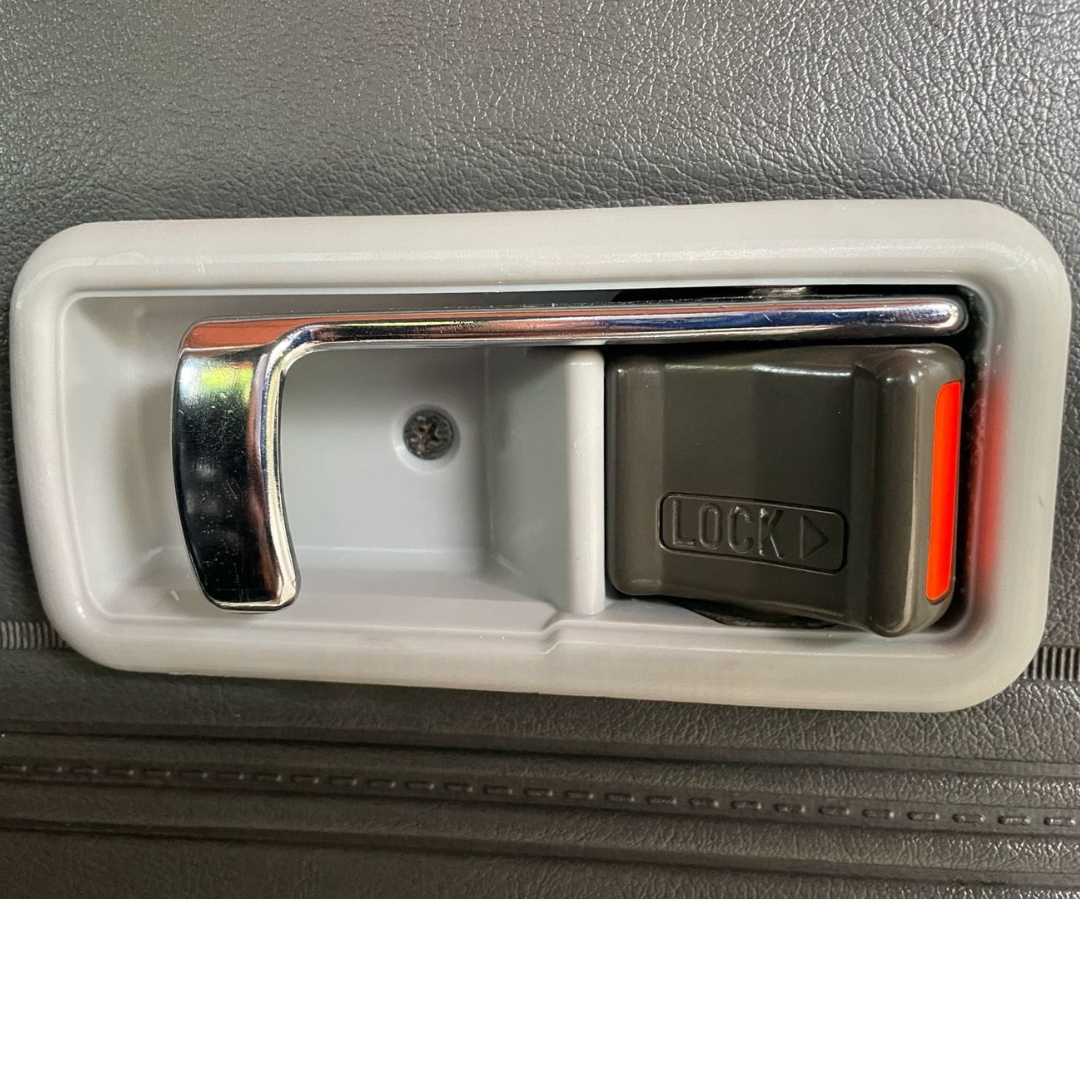 2x Set Subaru Brumby Ute Door Handle Frame Trim Housing BRAT 1981-1994