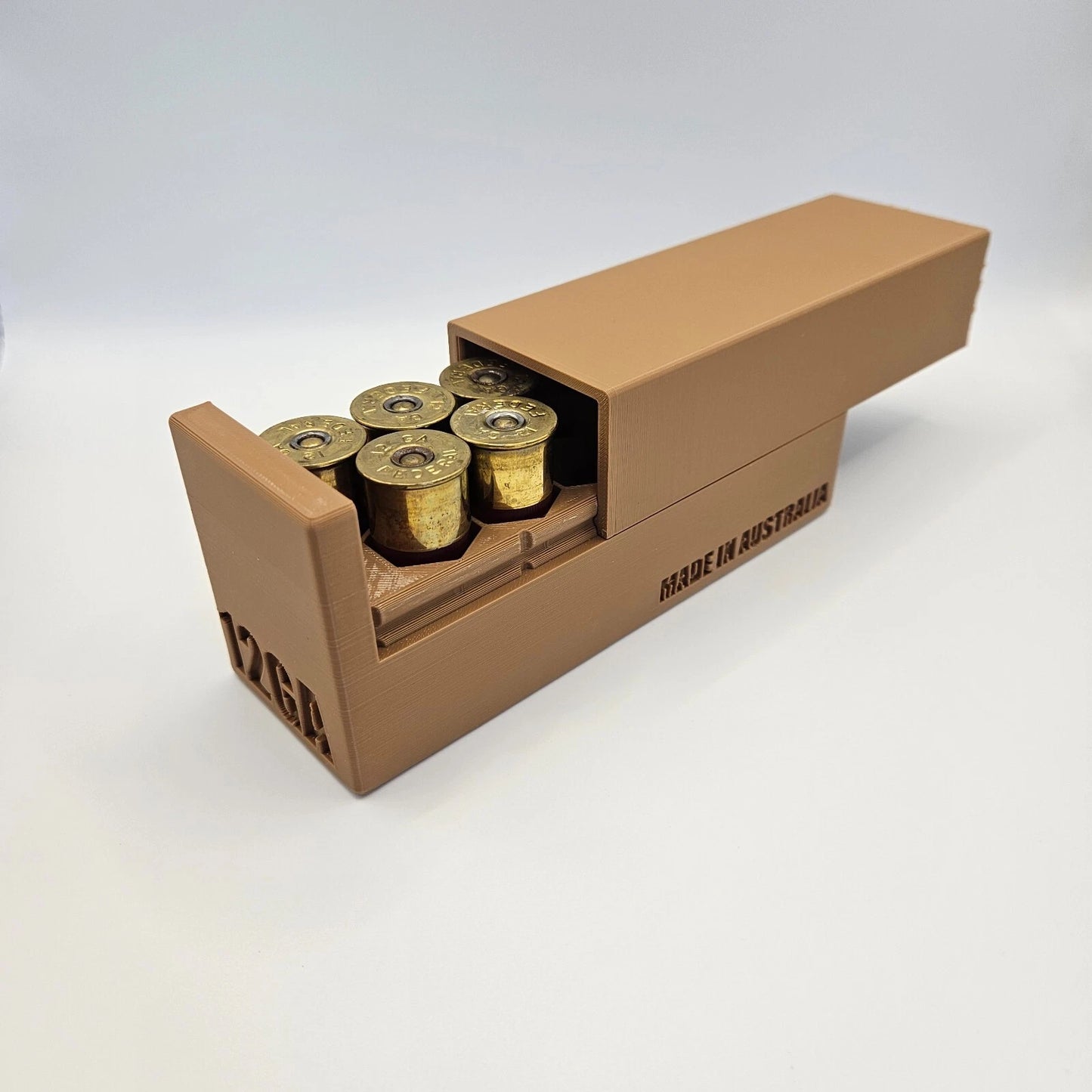 12GA Gauge Ammo Box Dispenser Case Loader 12 Round Shotgun Ammunition Storage