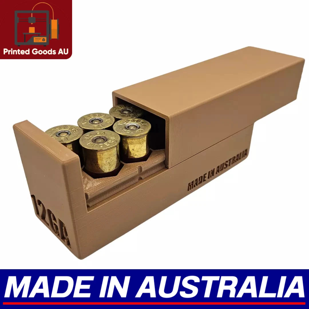 12GA Gauge Ammo Box Dispenser Case Loader 12 Round Shotgun Ammunition Storage