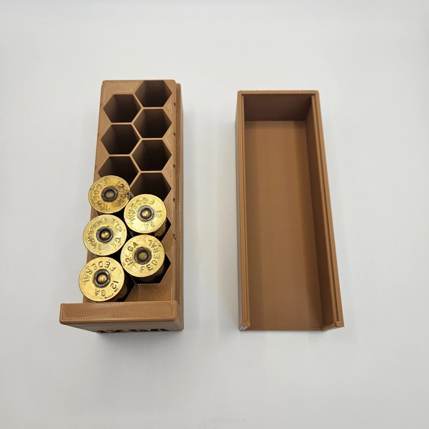 12GA Gauge Ammo Box Dispenser Case Loader 12 Round Shotgun Ammunition Storage